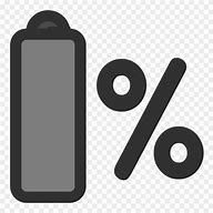 Image result for Battery Charge Percentage Icon