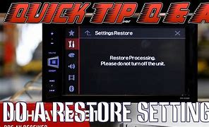 Image result for How to Restore Touch Screen AVH 290Bt