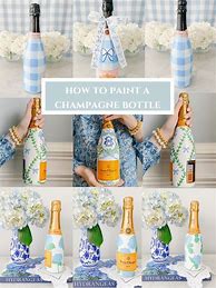 Image result for Champagne Bottle Painting Ice Cream