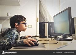 Image result for Kid Eager Playing Computer