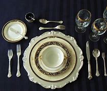 Image result for Formal Dinner Table Set Up
