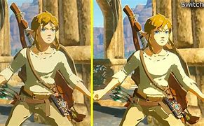 Image result for Breath of the Wild Wii U vs Switch