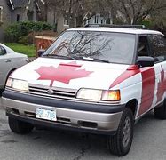 Image result for Canadian Flag Car