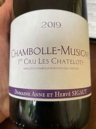 Image result for Anne Herve Sigaut Chambolle Musigny Chatelots