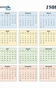 Image result for Printable Calendar 1980