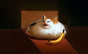 Image result for Fat Cat with Banana Painting