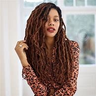 Image result for Curly Faux Locs