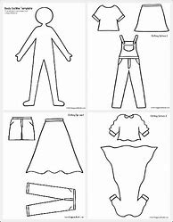 Image result for Paper Doll Cut Out Template