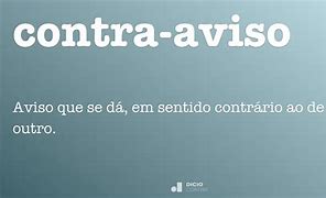 Image result for contraaviso