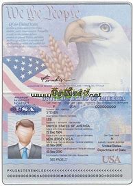 Image result for Blank United States Passport Template