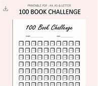 Image result for 100 Book Challenge Printable Free