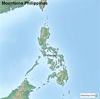 Image result for Philippines Mountains Map