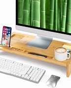 Image result for Bamboo Monitor Stand