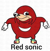 Image result for Red Sonic Meme Cute