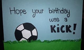 Image result for How to Make a Football Birthday Card