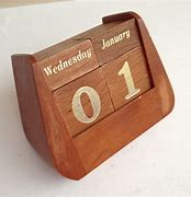 Image result for Cube Calendar Wooden