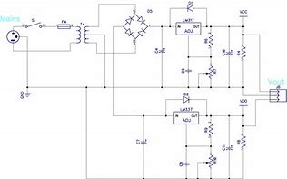 Image result for Linear Power Supply Schematic