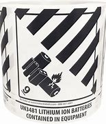 Image result for Lithium Battery Label HP