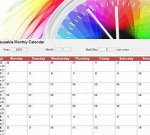 Image result for Reusable Calendar Print Out