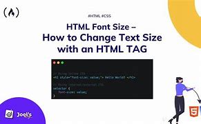 Image result for How to Make Text Bigger in HTML
