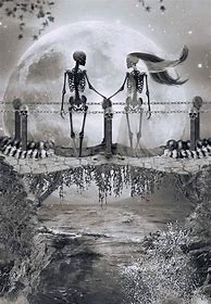 Image result for Skeleton and Girl Art