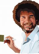 Image result for Cartoon Bob Ross Drawing