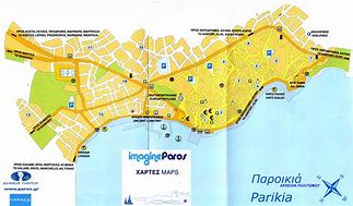 Image result for Parikia Town Map