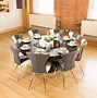 Image result for Round Dining Table with Reeded Pedestal Base Lazy Susan