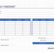 Image result for Weekly Time Sheet
