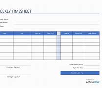 Image result for Timesheet Template PDF