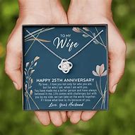 Image result for 25 Year Wedding Anniversary Gifts for Her