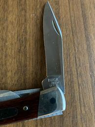 Image result for Old Small Flip Blade Buck Pocket Knife with Replica Antler