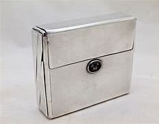 Image result for Silver Cigarette Case