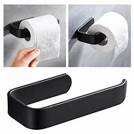 Image result for Wall Mounted Black Toilet Roll Holder