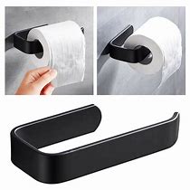 Image result for Black Toilet Roll Holder with Shelf