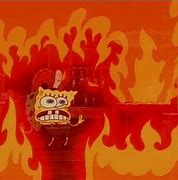 Image result for Spongebob Throwing Paper in Fire Meme