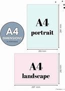 Image result for A4 Paper Dimensions