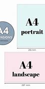 Image result for A4 Paper Size Width and Height