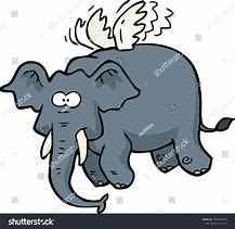 Image result for Cartoon of Fat Elephant Flying