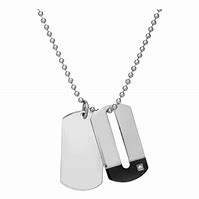 Image result for Dog Tag Necklaces for Men Personalized