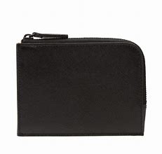 Image result for Black Cloth Zipper Wallet