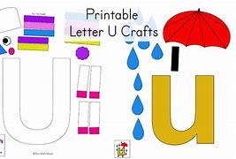 Image result for Letter U Craft Template