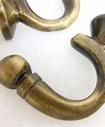 Image result for Brass Curtain Hooks