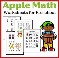 Image result for Apple Math Worksheets