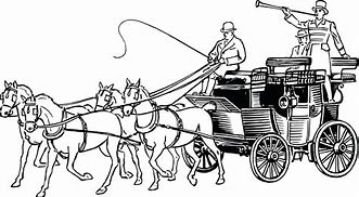 Image result for Outline Picture of Horse Cart