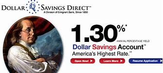 Image result for Dollar Savings Direct Emigrant Bank