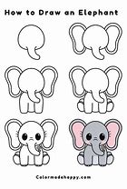 Image result for Easy to Draw Elephant Step by Step