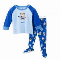 Image result for 2 Piece Footed Baby Pajamas