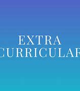 Image result for exrracurricular