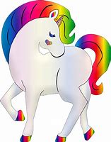 Image result for Rainbow Unicorn Clipart